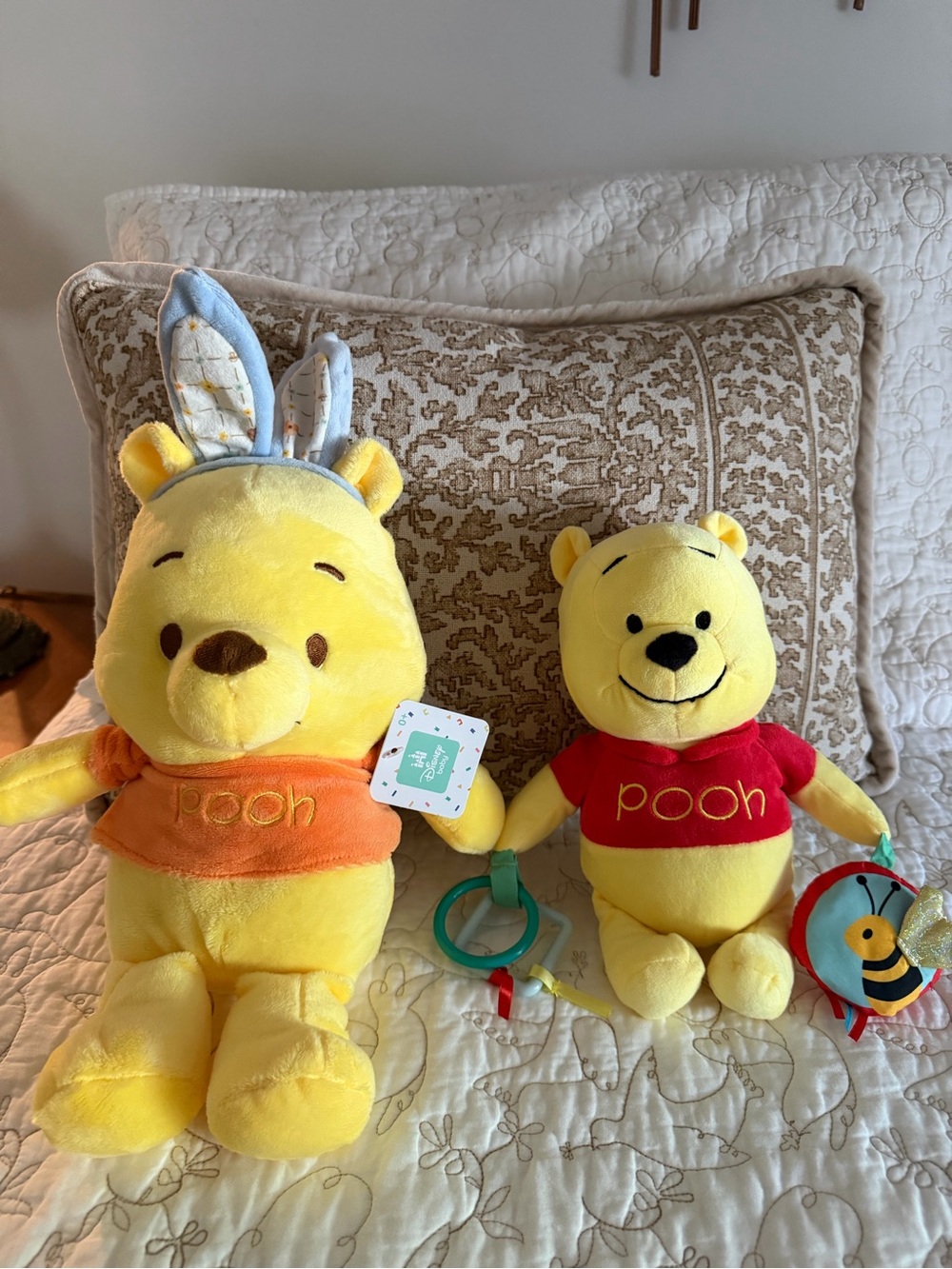 Two Winnie the Pooh Plushies